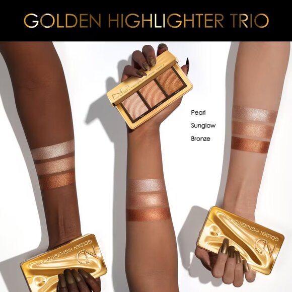 NATASHA DENONA Golden Highlighter Trio (BRAND-NEW IN BEAUTIFUL PACKAGING) - Picture 3 of 10